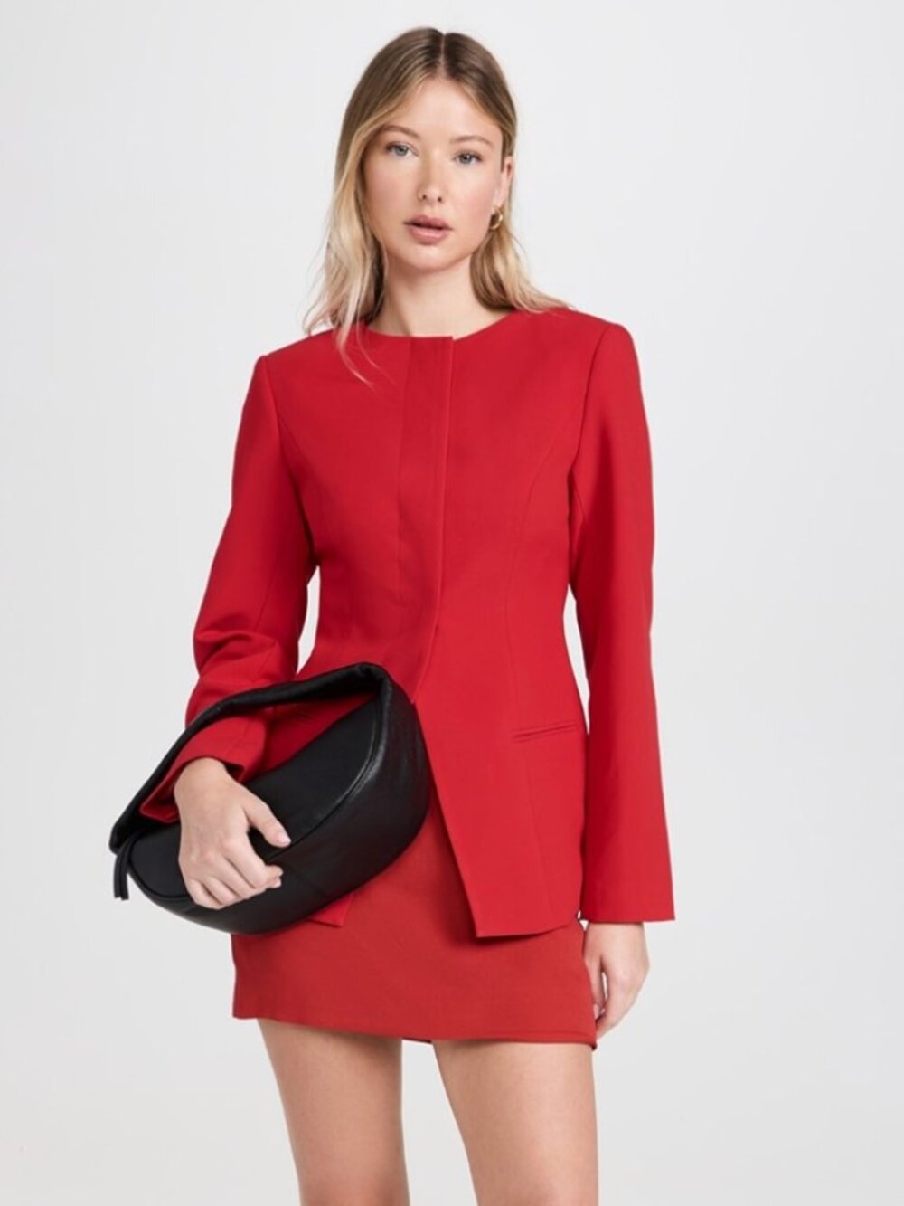 Aligne Red Daphne Waisted Blazer Jacket – Size 6 – NWT New - Picture 6 of 12